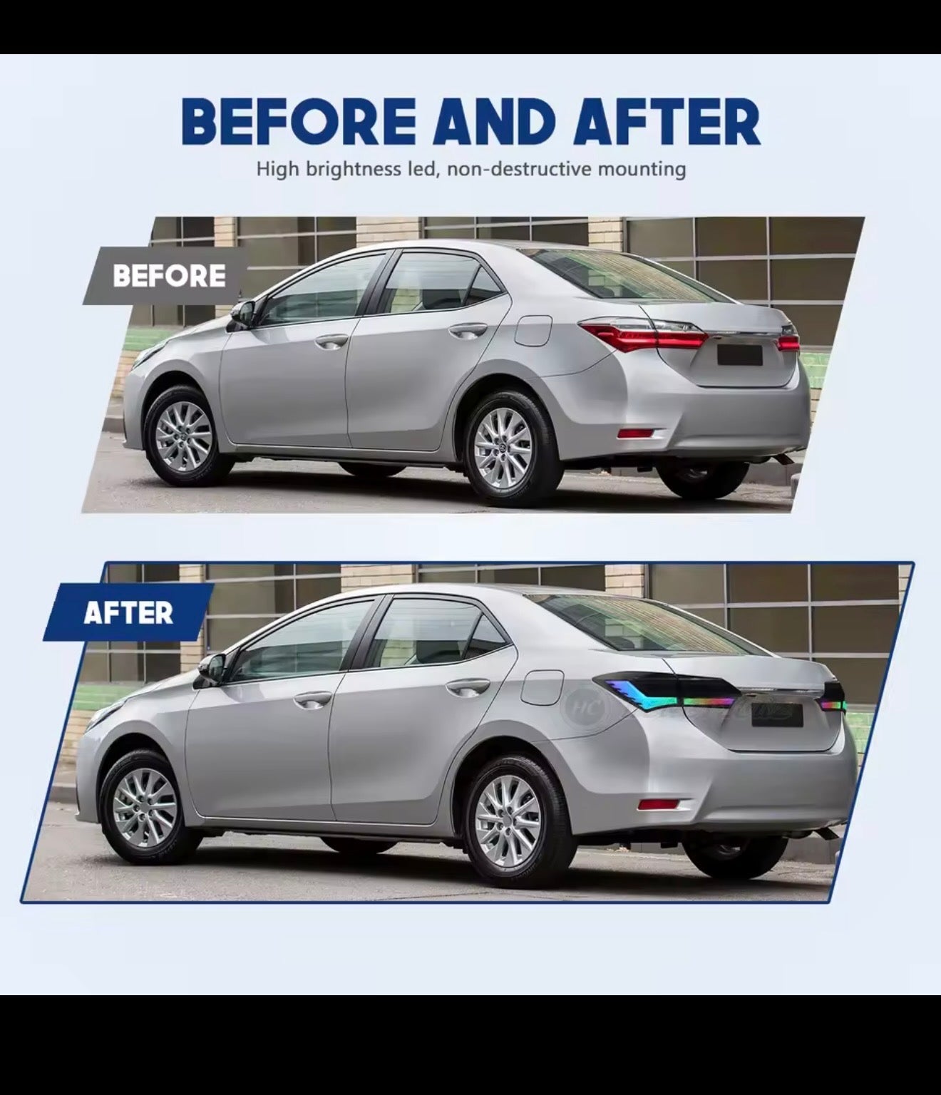 Toyota Corolla RGB LED Taillights | Dynamic Sequential | 2014–2018