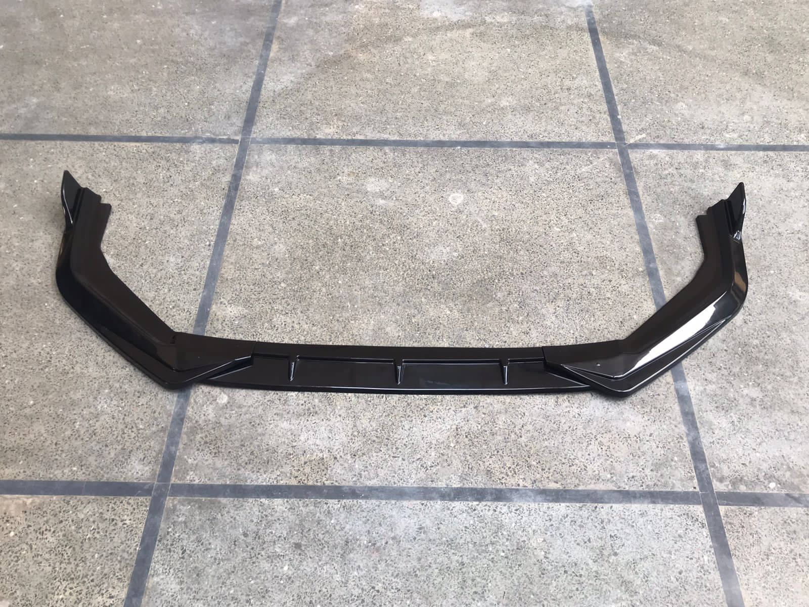 Car Front Bumper Splitter ABS Plastic - Small Spike Style - 3Pcs
