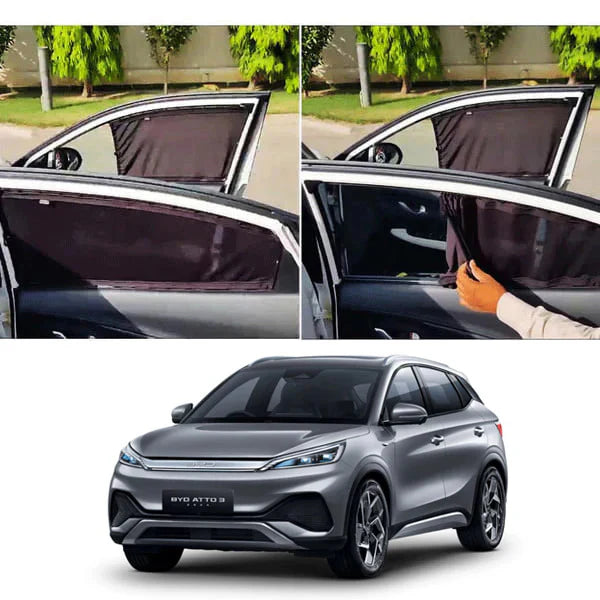 BYD ATTO 3 Custom Fit Railing Curtains Sun Shade - Parda-4pcs
