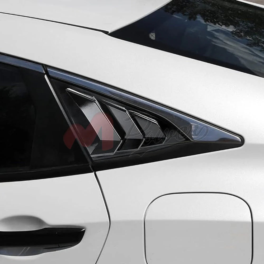 Honda Civic Rear Window Louver Lamborghini Style With Side Quarters 20
