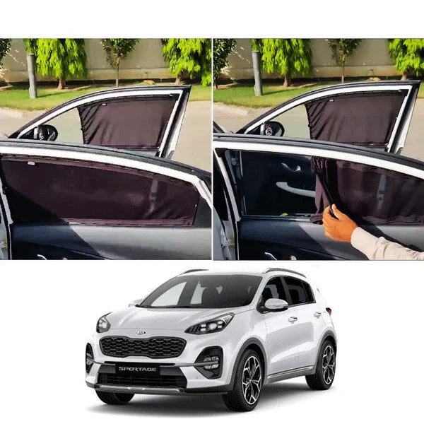 KIA Sportage Custom Fit Railing Curtains Sun Shade - Parda-4pcs