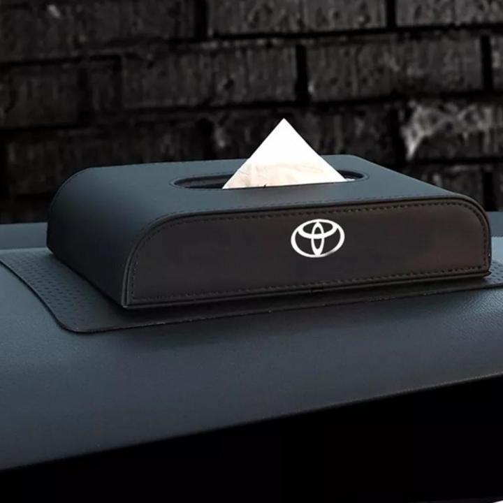 Tissue Box With Logo Pu Leather Slim Style