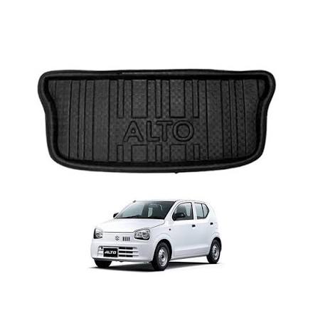 Premium EVA Custom-Fit Trunk Mat with Alto Logo for Suzuki Alto (2019 - 2026)
